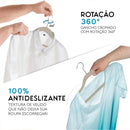 Kit 50 Cabides Veludo Slim Antideslizante — Adulto