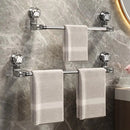 Suporte Porta Toalha Com Ventosa Retrátil Não Perfurada Com Haste Inox