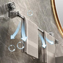 Suporte Porta Toalha Com Ventosa Retrátil Não Perfurada Com Haste Inox