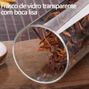 Potes Herméticos de Vidro com Tampa Bambu — Kit