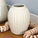 Vaso Canelado em Cerâmica | Decoração para Sala e Rack