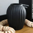 Vaso Canelado em Cerâmica | Decoração para Sala e Rack