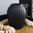 Vaso Canelado em Cerâmica | Decoração para Sala e Rack