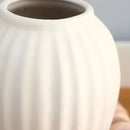 Vaso Canelado em Cerâmica | Decoração para Sala e Rack