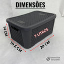 Kit 3 Caixas Organizadoras Rattan 7/13/18 Litros — Arqplast