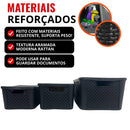Kit 3 Caixas Organizadoras Rattan 7/13/18 Litros — Arqplast