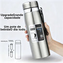 Garrafa Térmica 1L com Tampa Copo | Inox