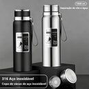 Garrafa Térmica 1L com Tampa Copo | Inox