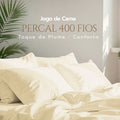 Jogo de Lençol Casal 400 Fios | Percal Algodão Tons Neutros