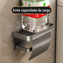 Suporte de Parede para Papel Higiênico Duplo — Inox